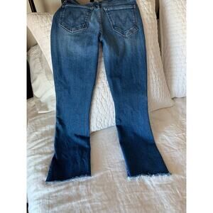 Mother Denim jeans The Insider Crop Step Fray size 23 EUC